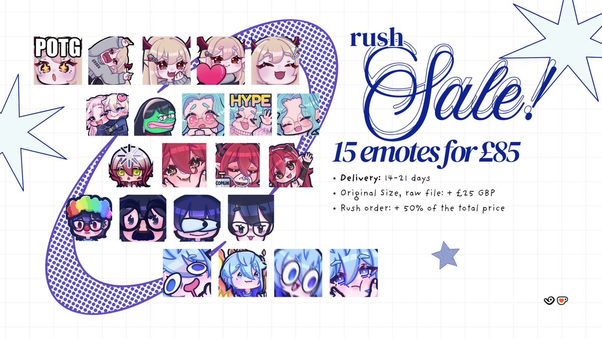 zzzynrae's tweet image. 🆘EMERGENCY COMMS + RUSH SALE🆘

Both for £85 each !
1️⃣1x duo/yume/couple Full Body Fully Rendered Illustration w/ minimal detailed background
2️⃣Pack of 15 custom emotes 

⊱ Donations are welcome 
♡ &amp;amp; ↻ appreciated .ᐟ
#VGenComm #VTuber #artmoots
ko-fi.com/zynrae/goal