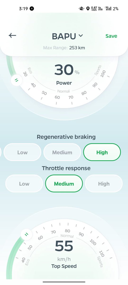 actionmediahere's tweet photo. 🛠️ DIY Mode: Get the Exact IDC Range on your Ola Scooter! ⚡
Tweak your settings like this 👇
🔹 Power: 30%
🔹 Regen Braking: High
🔹 Throttle Response: Medium
Result? 🔋 Max IDC Range — 253 km on display! 😍
#OlaElectric #OlaS1X #EVTips #RangeBoost #ActionMedia #Electric https://t.co/Y4o9pbHCiH