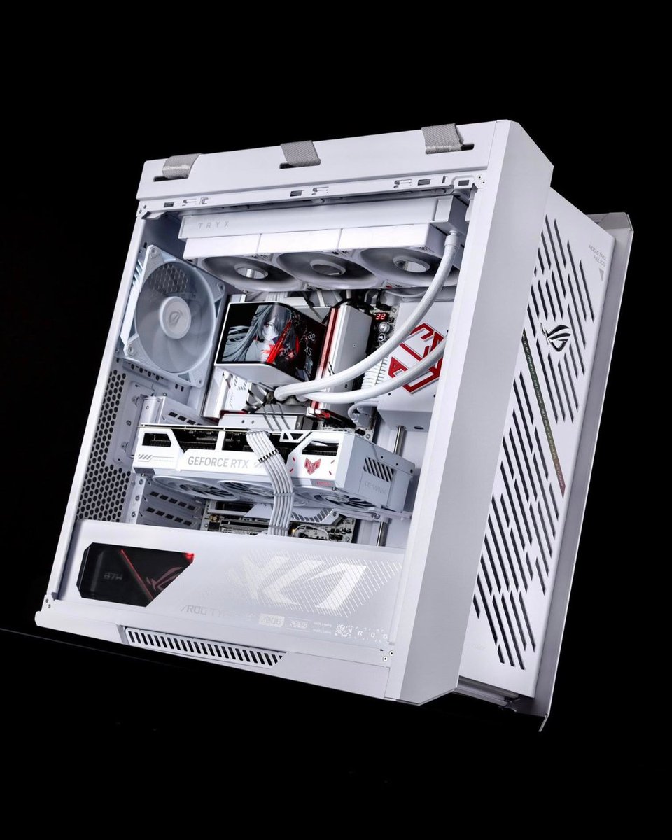 CableMod's tweet image. Anime gal on the CPU waterblock = +30 FPS ✌️

By @mchu05