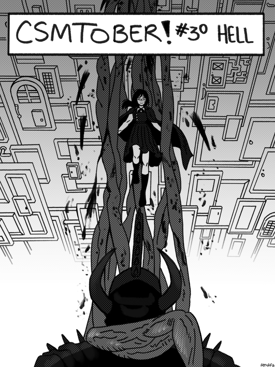 Fendifaaa's tweet photo. Day 30 : Hell

#CSMTOBER #chainsawman https://t.co/1DX2rC4cWg