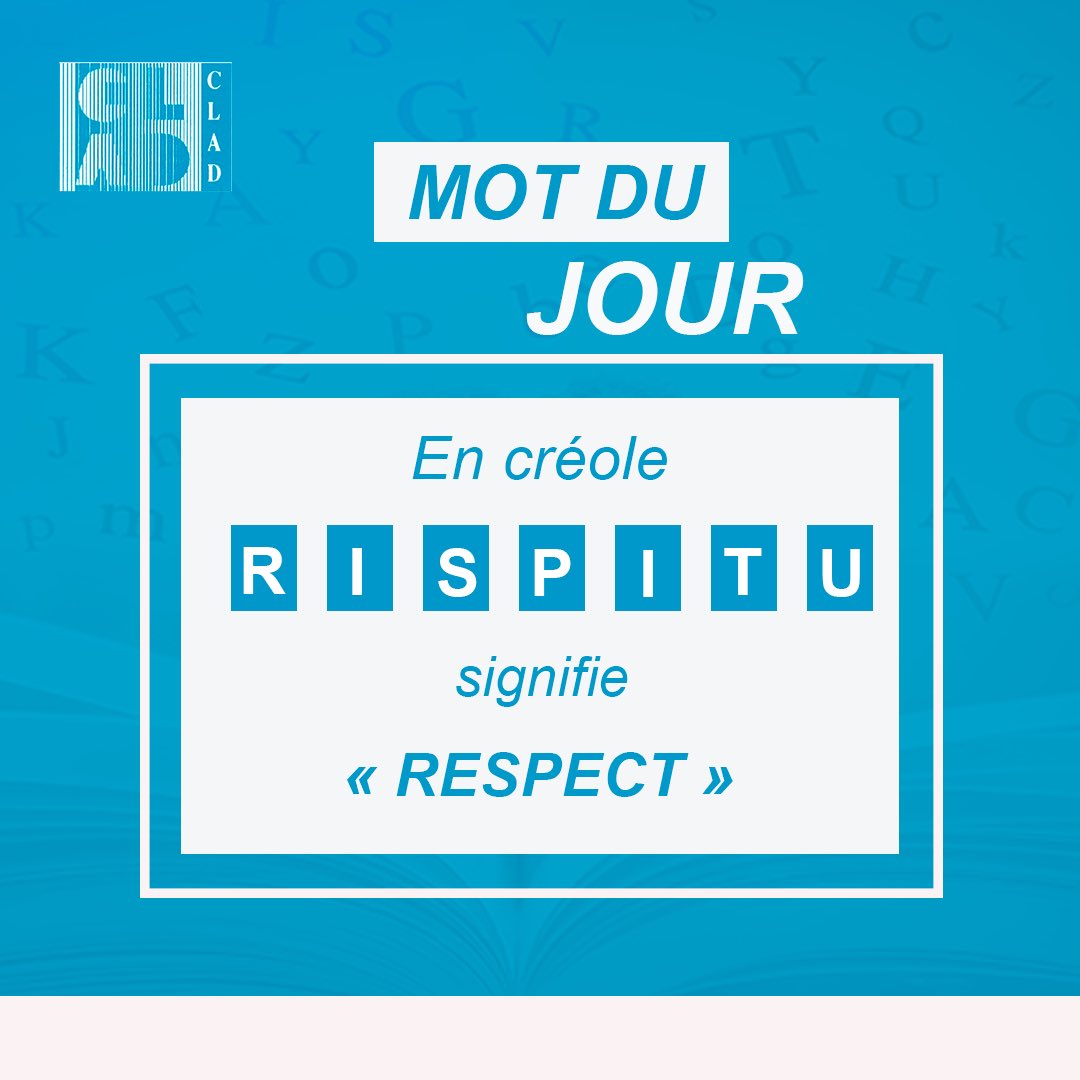 #MotDuJour

Aujourd’hui, partons à la découverte d’un mot en créole.

Un mot chargé de sens, qui exprime une valeur universelle, essentielle à la vie en communauté.

#CLAD #LangueCréole #UCAD #DiversitéLinguistique #kebetu
