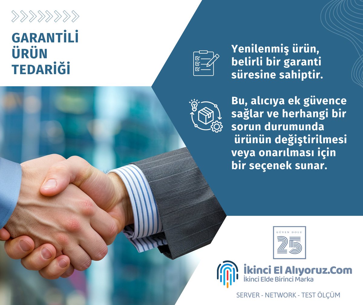 ikincielaliyor's tweet image. 💡 ikincielalıyoruz.com olarak, hem güvenilir hem de sürdürülebilir IT çözümleriyle kurumlara değer katıyoruz.
Teknolojide ikinci elin güvenilir adresi: 
#İkincielAlıyoruz #Longline #Refurbished #Server #Network #TestCihazı #Teknoloji #Bilişim #Garanti