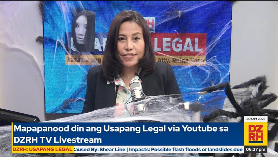 dzrhnews's tweet photo. Pwede ba akong magmana kay papa (at kaanak nya) kahit hindi sya nakapirma sa birth certificate ko?
#ManaProblems ang tatalakayin sa #UsapangLegal kasama si Atty. Rhina Seco!
WATCH: https://t.co/1it7AMyK7S https://t.co/ssUVI0SKq5