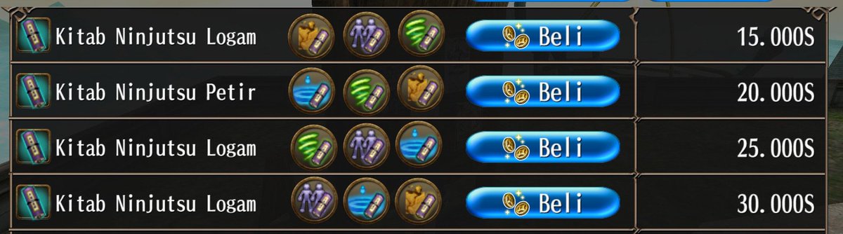 AidaShin33's tweet photo. #トーラム要望
忍術巻物をマーケット掲示板に検索した場合、こういうみたいな術の表示が欲しい
毎回巻物の説明を確認するのは面倒なのでどうか！
(画像は加工されたものです) https://t.co/df7z80BsVd