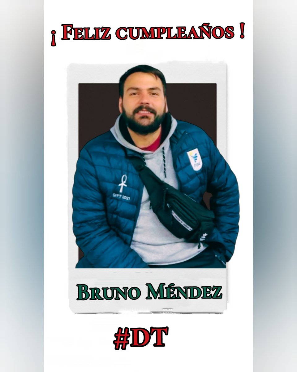 Hoy saludamos a nuestro señor Dt, @brunomendez15 que tengas un hermoso día.
Te queremos Bruno! ❤️💚
