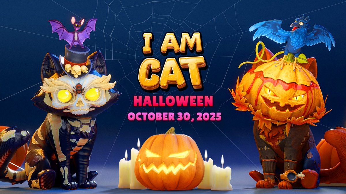 🎃 I AM CAT: HALLOWEEN UPDATE IS HERE! 🐾

Get ready for chills and thrills - the Halloween Update has arrived in I Am Cat!

meta.com/experiences/60…

🕸️ New Multiplayer Halloween Packs: 
🐱 Skeleton Pack
🎃 Pumpkin Pack

Explore Granny’s house filled with pumpkins, haunting
