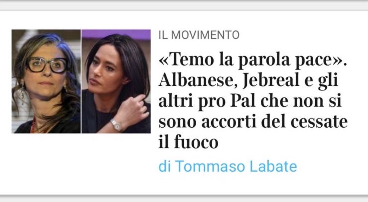 Questa lettera è dedicata a Labate: Israele ha ucciso 120civili tra cui 42bambini palestinesi a Gaza durante la “tregua.”
Gli Italiani meritano un giornalismo più serio, rigoroso e soprattutto all’altezza di questo momento catastrofico, nel mezzo di un #GENOCIDIO in mondovisione.