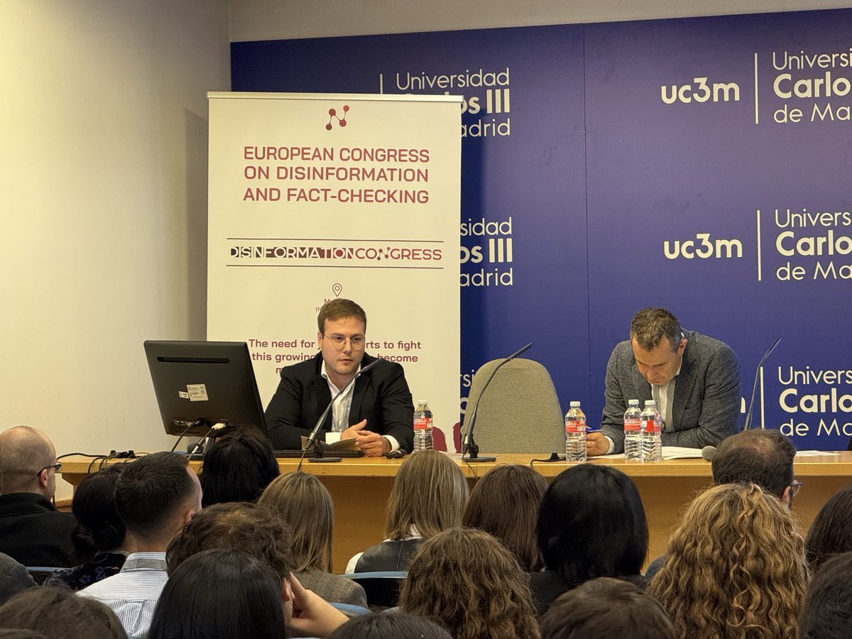 💬 Session “Viral Lies, Verified Truths: Fact-Checking and Disinformation on Social Media”.
🎙️ Stefano Lovi (<a href="/UnintUniversita/">UNINT Università</a> 🇮🇹) examines how social media platforms amplify fake news and rumors in the age of unmoderated content.
#EUDisinfo_Congress
