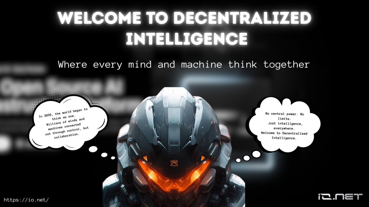 Expert_OnChain's tweet image. The Beginning
In 2035, the world ran out of compute.
AI models grew faster than the servers that powered them.
Then came IO.NET  a network built not in data centers,
but across the world’s idle GPUs.

✨ A new age of power began.
@ionet  @ionet_italia #IONET