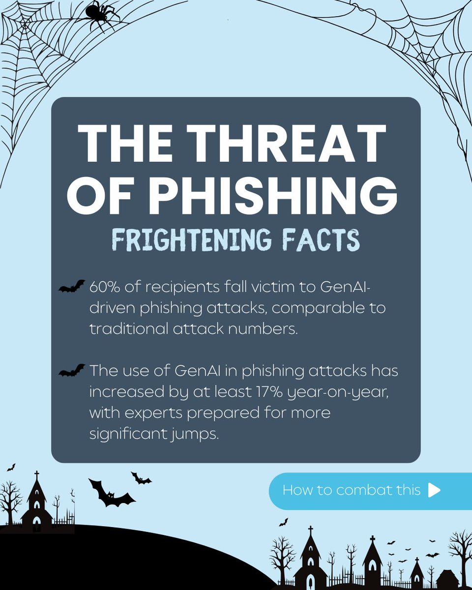 PinfieldsIT's tweet image. The use of AI in #phishingattacks is continually increasing and the attacks also look more believable.

It’s more important than ever for your employees to be aware and know what to do when an attack happens.

Get in touch!

📞 01527 910632
✉️ support@pinfieldsit.co.uk