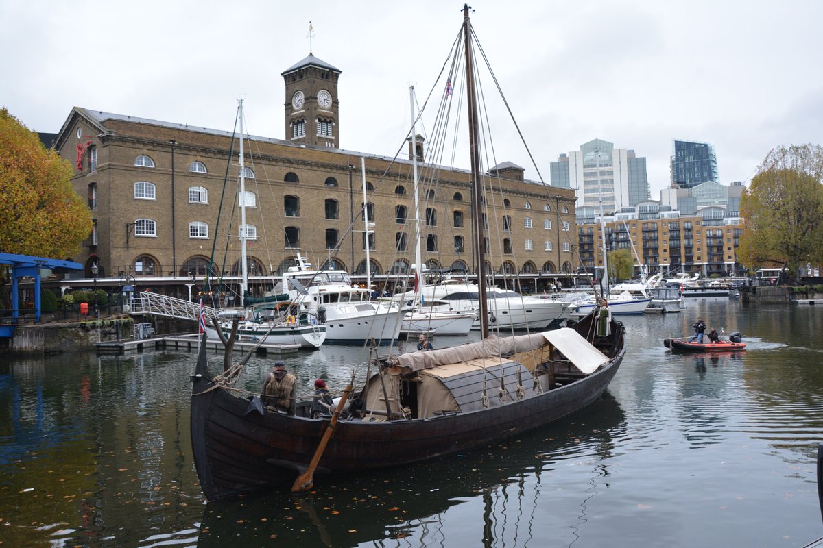 Viking moves at the Docks. The replica Viking ship, the Saga Farmann, was on the move yesterday filming with Maritime Media and Fischer Panda, with ship's manager Lars and the crew in full authentic regalia

#vikings #vikingsatthedocks #skdmarina #londonmarina #igymarinas