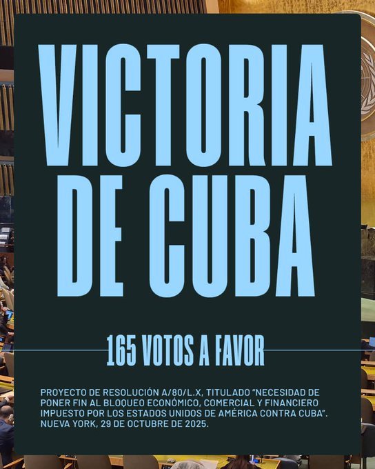 #Cuba lleva a la @ONU denuncia por acciones externas de subversión económica

¡Abajo el bloqueo!
¡Viva Cuba!
<a href="/MEP_CUBA/">Ministerio de Economía y Planificación de Cuba</a> 
<a href="/AbniaMaria/">Abnia_MEP 🇨🇺</a> 
#CubaEs