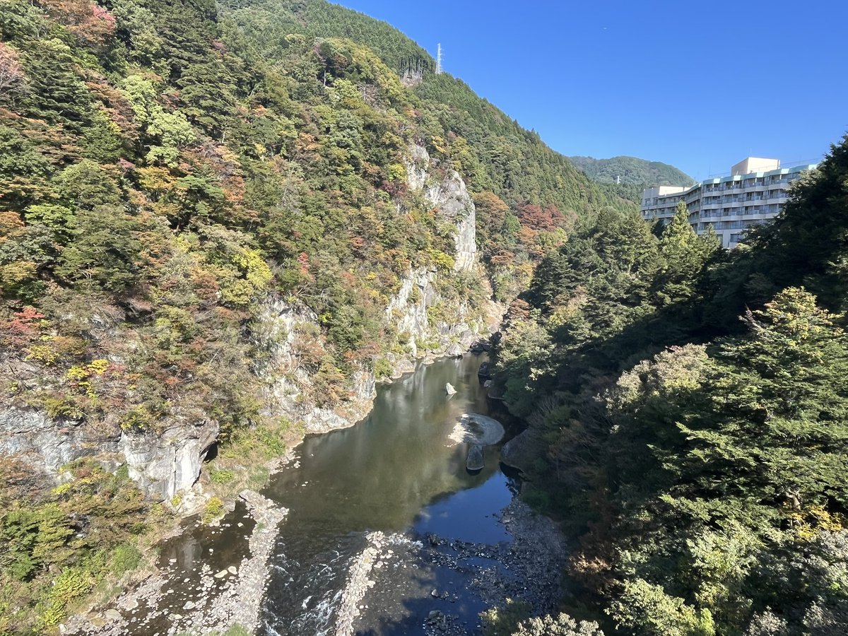 mellowboy_h's tweet photo. 鬼怒盾岩大吊橋からの風景 https://t.co/31rT62kFcw