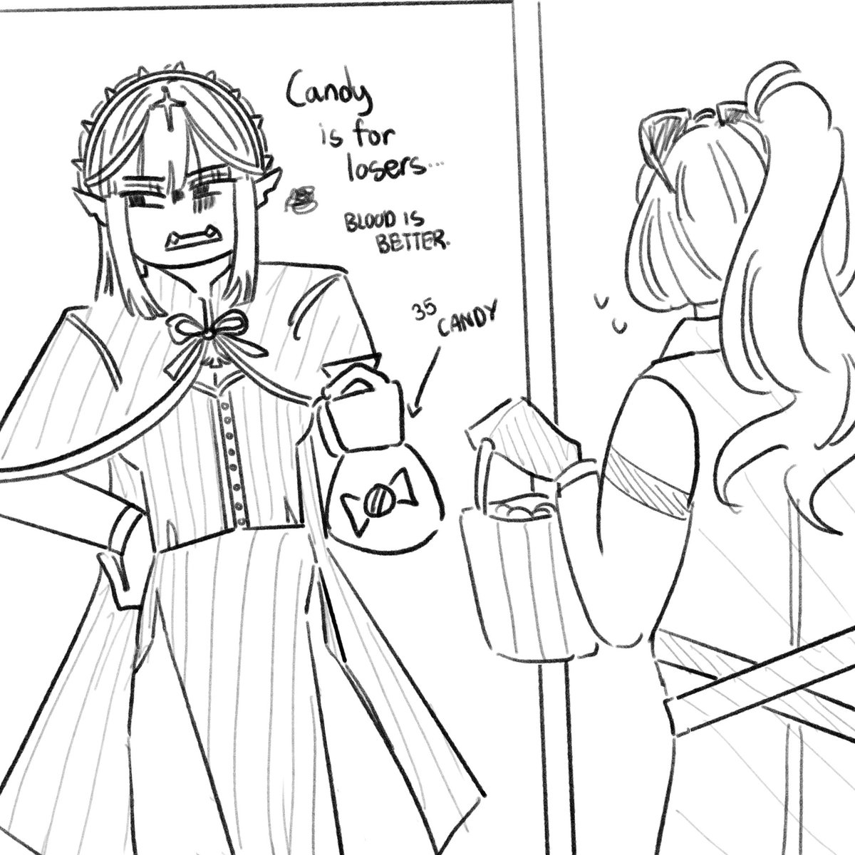 N73462Numa's tweet image. Day 30: Fischfright
a bit ironic to give me the max amount of candy and then say that innit….
#fisch #fischroblox #fischtober