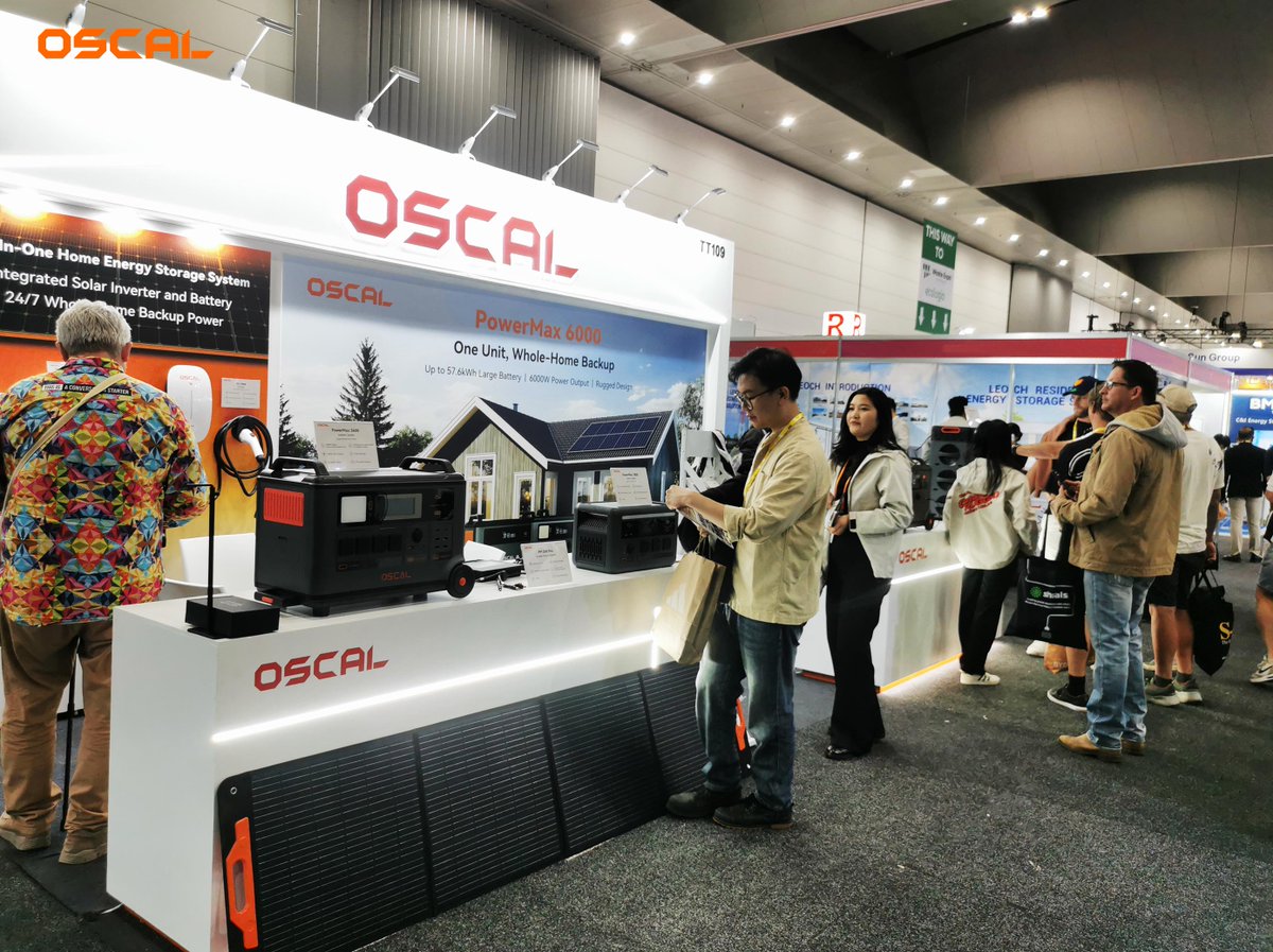 OscalJapan's tweet image. All Energy Australia 2025が開幕しました！🇦🇺
初日から多くの方にご来場いただき、感謝しています。

明日もMCEC・ブースTT109でお待ちしています🔋

#OSCAL #AllEnergyAustralia #エネルギーソリューション #電力ステーション