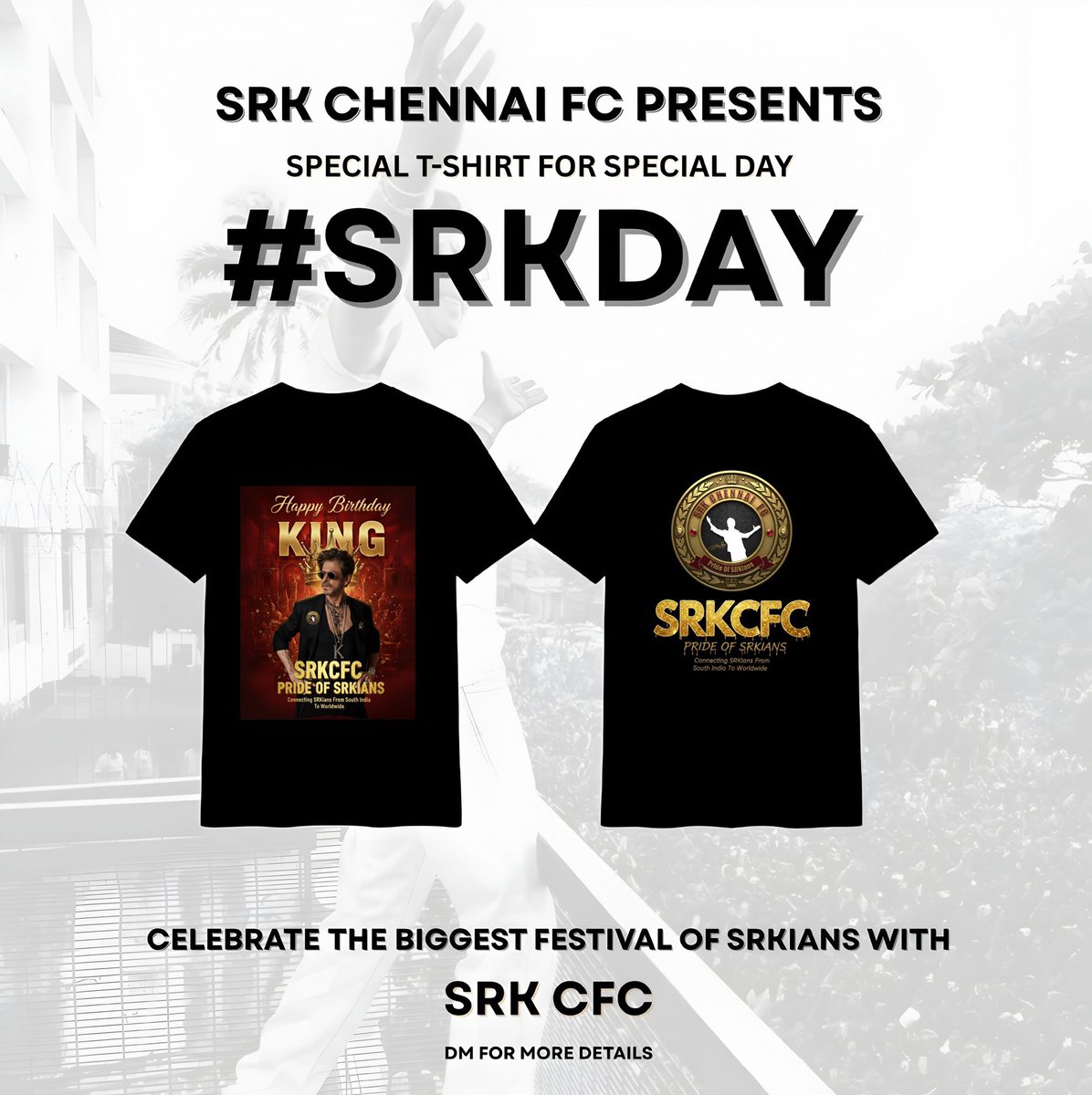 iashinaktar0's tweet photo. @iamsrk How is this sir? 
Your Birthday special t-shirt of our team @SRKCHENNAIFC . Lots of love ❤️ 

@iamsrk #Asksrk https://t.co/PcBHCO527m
