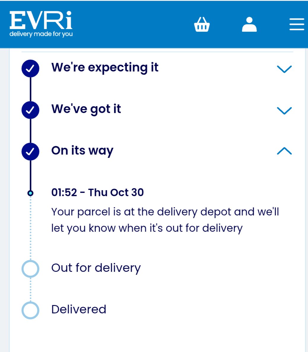 That nervous feeling when awaiting a status update from Evri. Like getting the first 5 numbers in the lottery but the prize is just normal service.

Will they lose it? Will they damage it? Will it be delivered somewhere else?

It could be you. It could also be someone else.