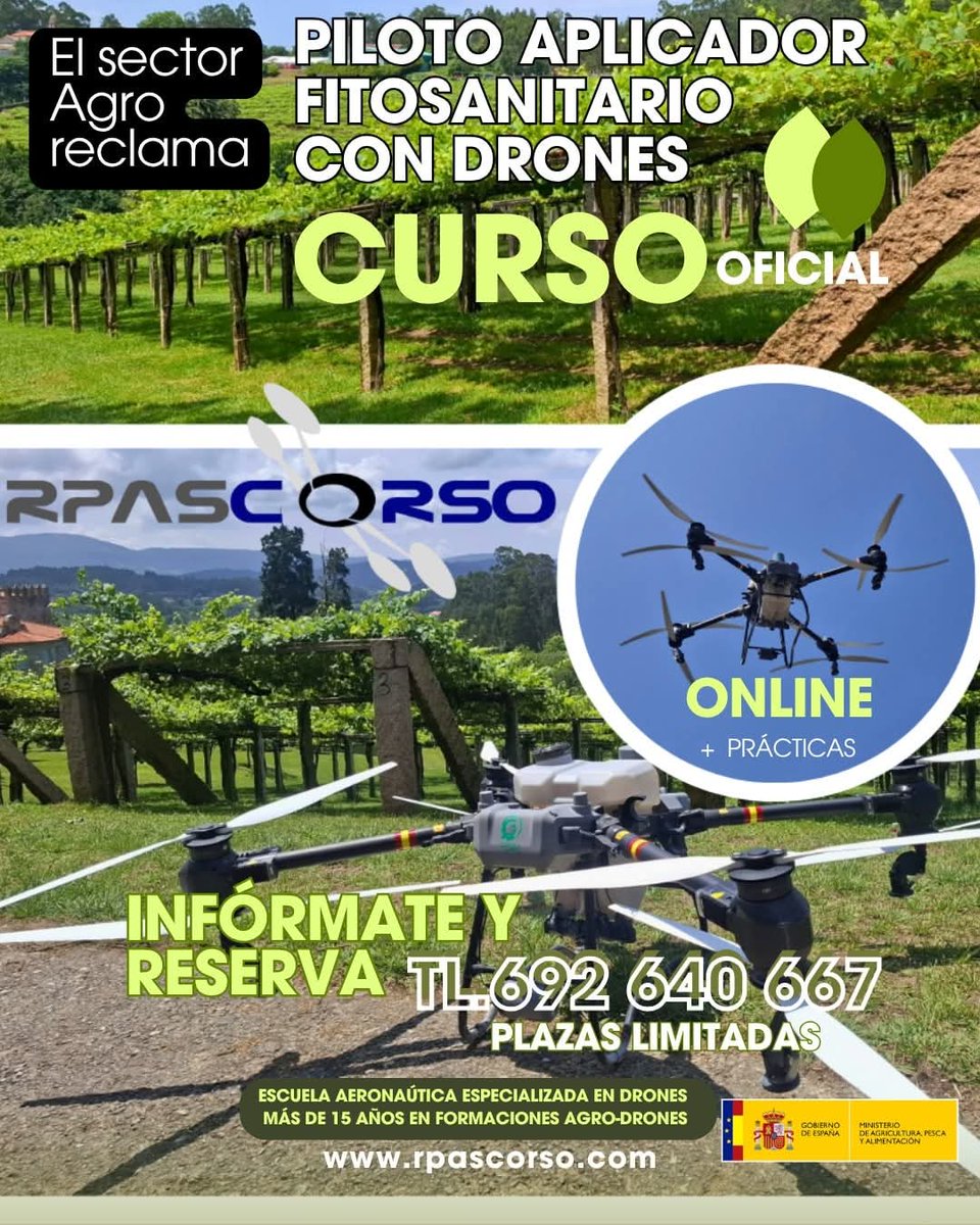 RPASCORSO1's tweet photo. 🅓🅡🅞🅝🅔🅢 🅠🅤🅔 🅢🅘🅔🅜🅑🅡🅐🅝 🅕🅤🅣🅤🅡🅞
👨‍🌾🚜👩‍����🚀
🅟🅛🅐🅩🅐🅢 🅒🅤🅡🅢🅞 
https://t.co/xhU6xw7y3t
¡𝐑𝐄𝐒𝐄𝐑𝐕𝐀 𝐏𝐋𝐀𝐙𝐀 𝐏𝐀𝐑𝐀   𝐍𝐔𝐄𝐕𝐎𝐒 𝐂𝐔𝐑𝐒𝐎𝐒! 
Plazas limitadas inicio:
✅️𝐍𝐎𝐕𝐈𝐄𝐌𝐁𝐑𝐄 ✅️𝐃𝐈𝐂𝐈𝐄𝐌𝐁𝐑𝐄
👩‍💻👨‍💻
https://t.co/7JzQhhFoae https://t.co/X87oRgX8yB