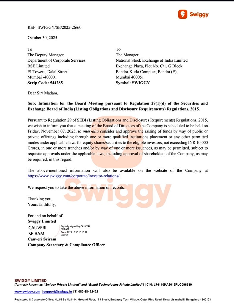 🚨 💥 Newsbreak confirmed: Swiggy announces Rs 10,000-crore QIP 

<a href="/ETtech/">ETtech</a>