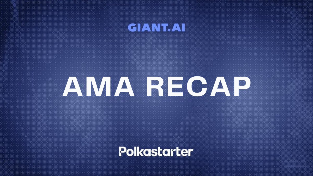 polkastarter's tweet image. Missed the AMA? Here’s the Recap!
Yesterday, @GiantAI_agent x Polkastarter AMA with Emanuil Pavlov (CEO of GIANTAI) took place on October 29th at 5 PM UTC via Polkastarter Telegram and over 500 questions were submitted by the community.
> Highlights:
The first sentient AI Agent…