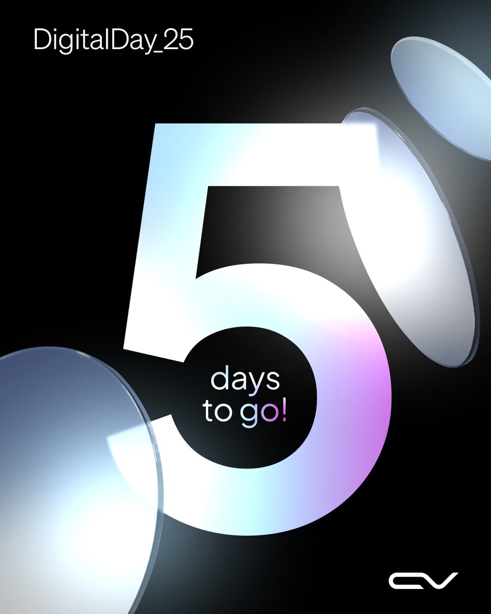In 5 days: a day of innovation and inspiration is just a ‘click’ away. 🔗

DigitalDay_25, where mission meets tech. 📍6 Nov 2025 – South Kensington

Join us on the stream: cvgl.co/6010tD99C

#DigitalDay_25 #WhereMissionMeetsTech #DigitalMission