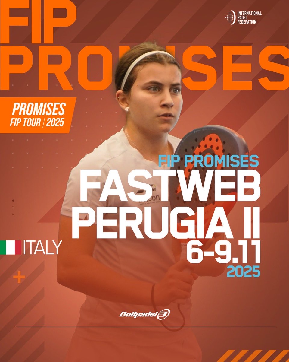 padelfip's tweet photo. The #FIPPromisesTour2025 returns to Italy for a new stage that is sure to be exciting
The nextgen are ready to set Perugia alight at #FIPPromisesFastwebPerugia
๐ซ๐๐๐ฃ ๐ฃ๐ฅ๐ข๐ ๐๐ฆ๐๐ฆ ๐๐๐ฆ๐ง๐ช๐๐ ๐ฃ๐๐ฅ๐จ๐๐๐ ๐๐๐ซ
๐Perugia - Italy
๐๏ธ PADEL ARENA FASTWEB
#PadelFIP๐ https://t.co/MxaOptikXX