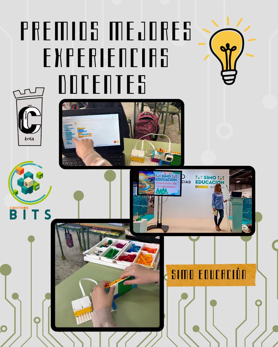 CEIPCOMUNEROSAV's tweet image. ¡Orgullo en el cole! 🎉 Nuestros profes Soraya y Fran ganan el 1º premio en @simo por su proyecto “Prevención de inundaciones en la era digital”. Innovar nos hace crecer 💛 @arcipreste2009  @fjmagdafuente #familiaComuneros