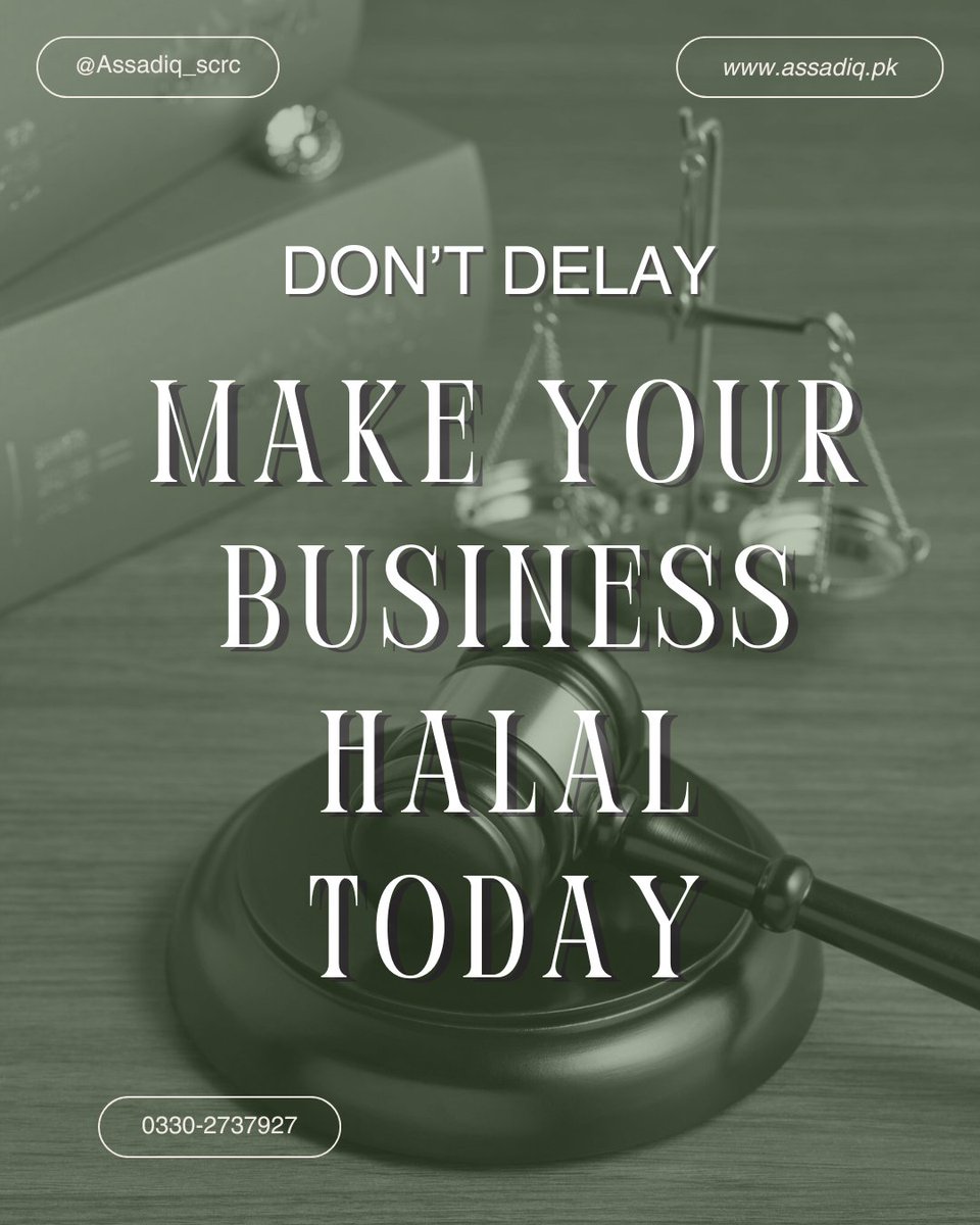 AsSadiqscrc's tweet photo. A business can grow — yet lose its true success.

At #AsSadiq, we help organizations align their work with ethics &amp; Sharia values — building profit with purpose and peace.

📩 Start your transformation today.
#ASCRC #BusinessIntegrity https://t.co/e82uprwdaf