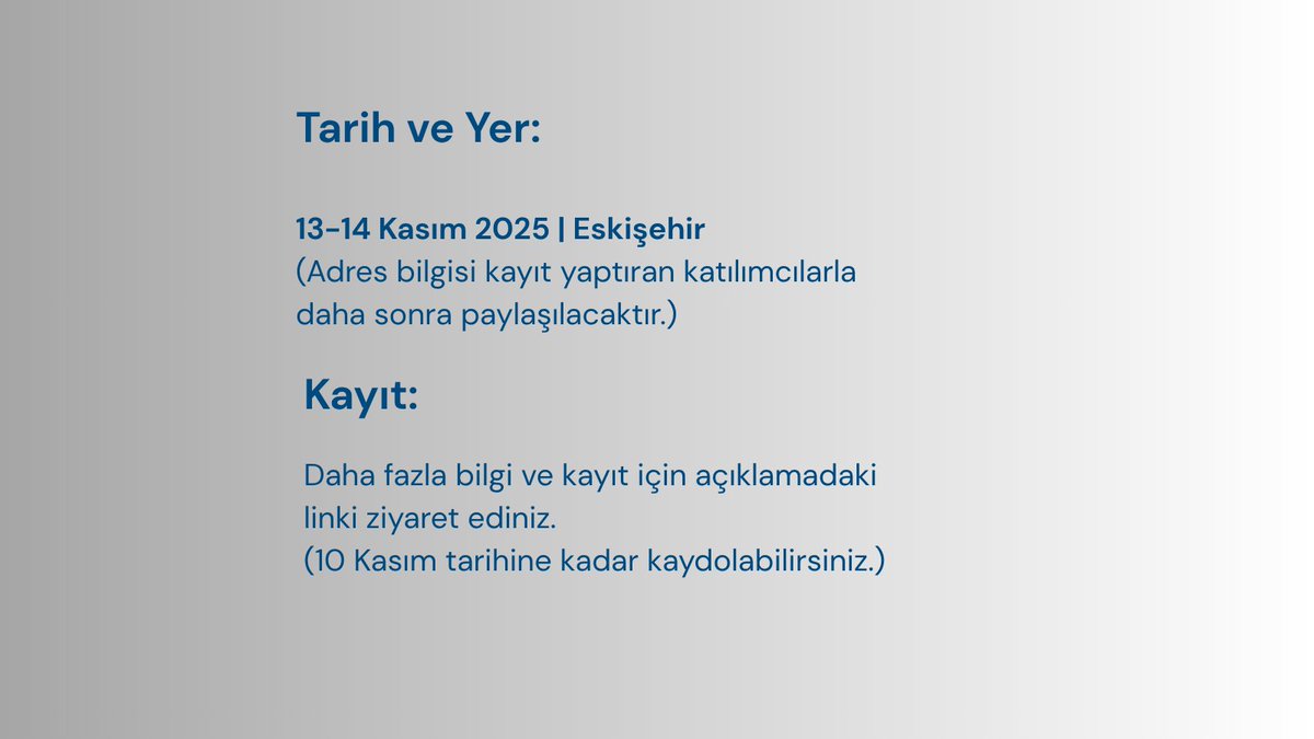 📢 Eskişehir'de kadın liderliğini güçlendirmek için buluşuyoruz!

@FNFTurkey desteğiyle ve <a href="/eskisehirbb/">Eskişehir Büyükşehir Belediyesi</a> ev sahipliğinde D84'ün düzenlediği Kadın Liderliği Güçlendirme Programı 13-14 Kasım’da Eskişehir'de. 

🗓️ Son başvuru: 10 Kasım
🔗 d84.org.tr/kadin-liderler…
