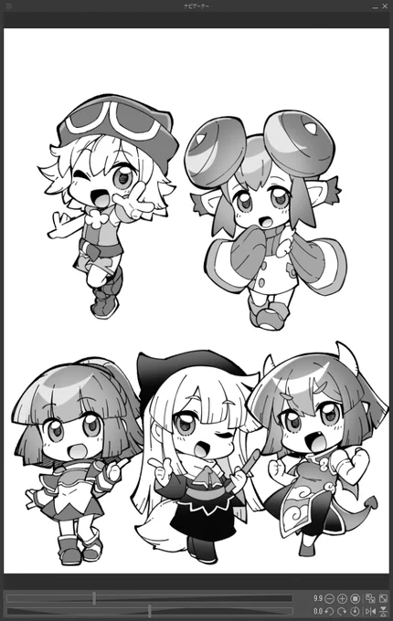〆( ゜д゜ ;)うおー!二頭身キャラ難しいよお～～～!!!

〆( ゜д゜  )でも難しいのと描けないのはイコールでは…

〆( ゜д゜ )ない!!!! 