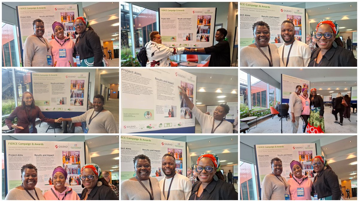ICWEastAfrica's tweet photo. Proud to see ICWEA’s work spotlighted at #CommUnityVision2025

Our poster features the FIERCE Campaign &amp; Awards, celebrating WLHIV making bold contributions to the HIV response &amp; mentoring the next generation of young women leaders.

Cc: @GileadSciences @lmworeko

#ICWEAAt20 https://t.co/k6GNCWUmTC