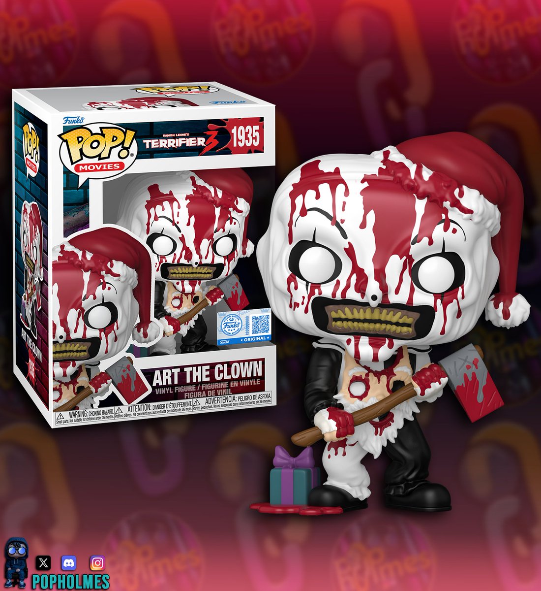 pop_holmes's tweet image. First look at Hot Topic Exclusive Bloody Art the Clown w/ Axe 

 TBH Not exactly how I visioned it but still cool!

#terrifier #arttheclown #terrifier3 #funkopop #funko #funkopopnews #collectibles #popholmes