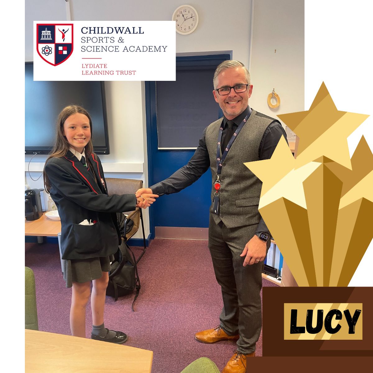 Well done to Lucy B, Year 8, on receiving the first Head of School weekly award. 
Keep up the hard work Lucy!
#goingforgold