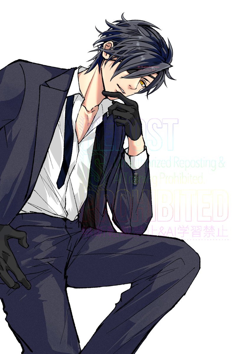 遊庵様② TVアニメ「桃源暗鬼」第1弾 レザーバッジ（丸形） YC (皇后崎 迅