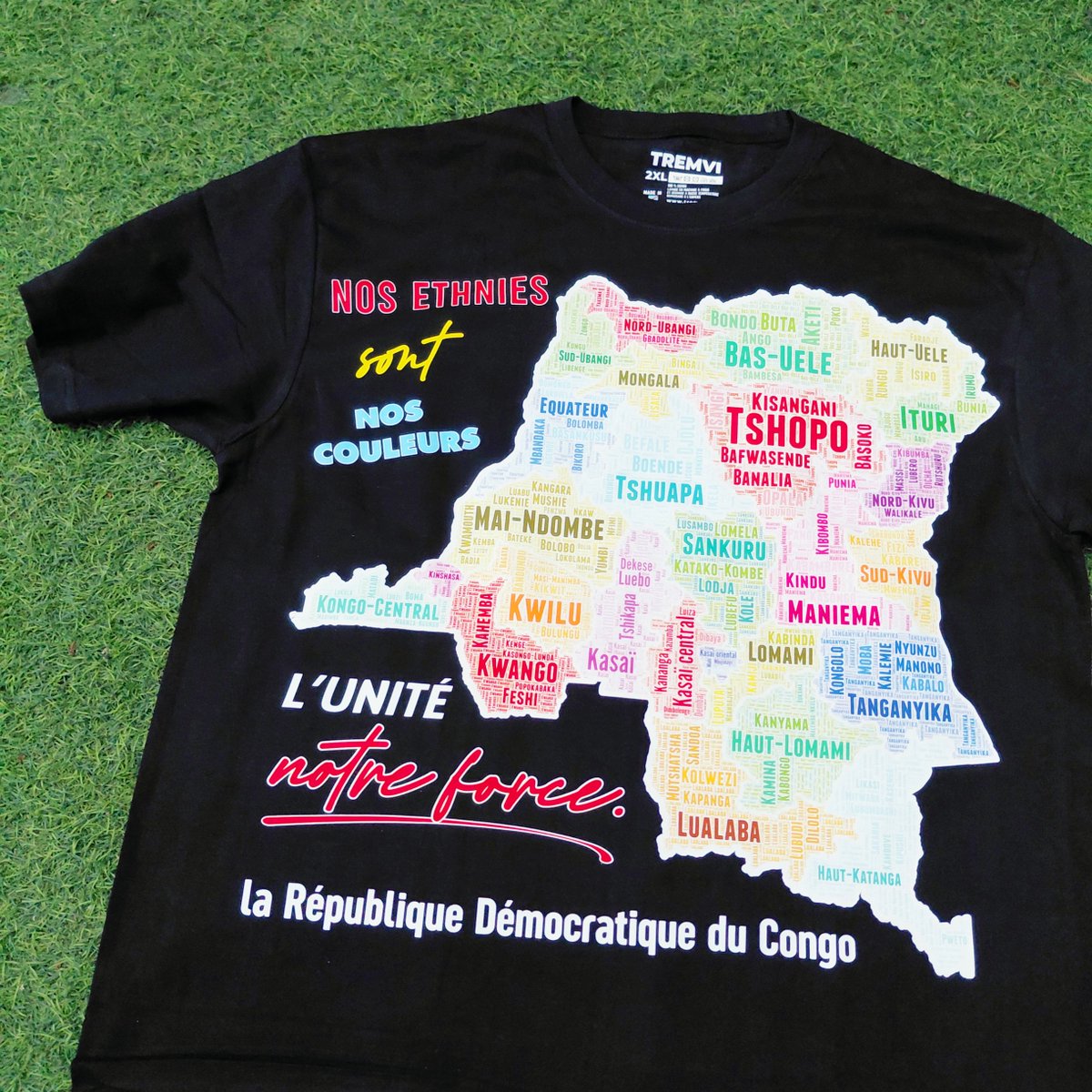 tremvi's tweet photo. Le très nécessaire T-shirt RDC - « Nos ethnies sont nos couleurs, l’unité notre force. »
Portez le fièrement : il révèle le patriotisme qui sommeille en vous.
Commandez : 20 $
+243 810 674 131 || +243 999 187 454 || +243 970 656 029
Abonnez vous :
https://t.co/mXv5zhd1U9 https://t.co/q3Ilsru7pc