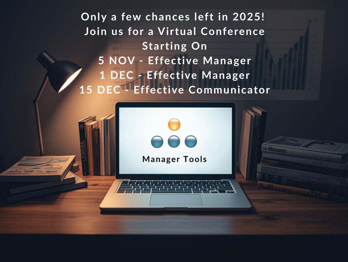 managertools's tweet image. It&apos;s not too late to sign up! End the year by focusing on you! 
Register here: loom.ly/-4LPu_o

#ManagerTools #VirtualTrainings #ProfessionalDevelopment
