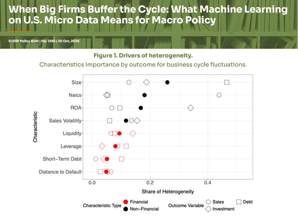 suerf_org's tweet photo. #SUERFpolicybrief “When Big Firms Buffer the Cycle: What #MachineLearning on U.S. Micro Data Means for #MacroPolicy" by Marco Errico (International Monetary Fund), @PesceSimone (@centralbank_ie), and @luigi_pollio1 (@UMBC)
📄 https://t.co/UoU1iwHLPd https://t.co/G1GlgQWTkq