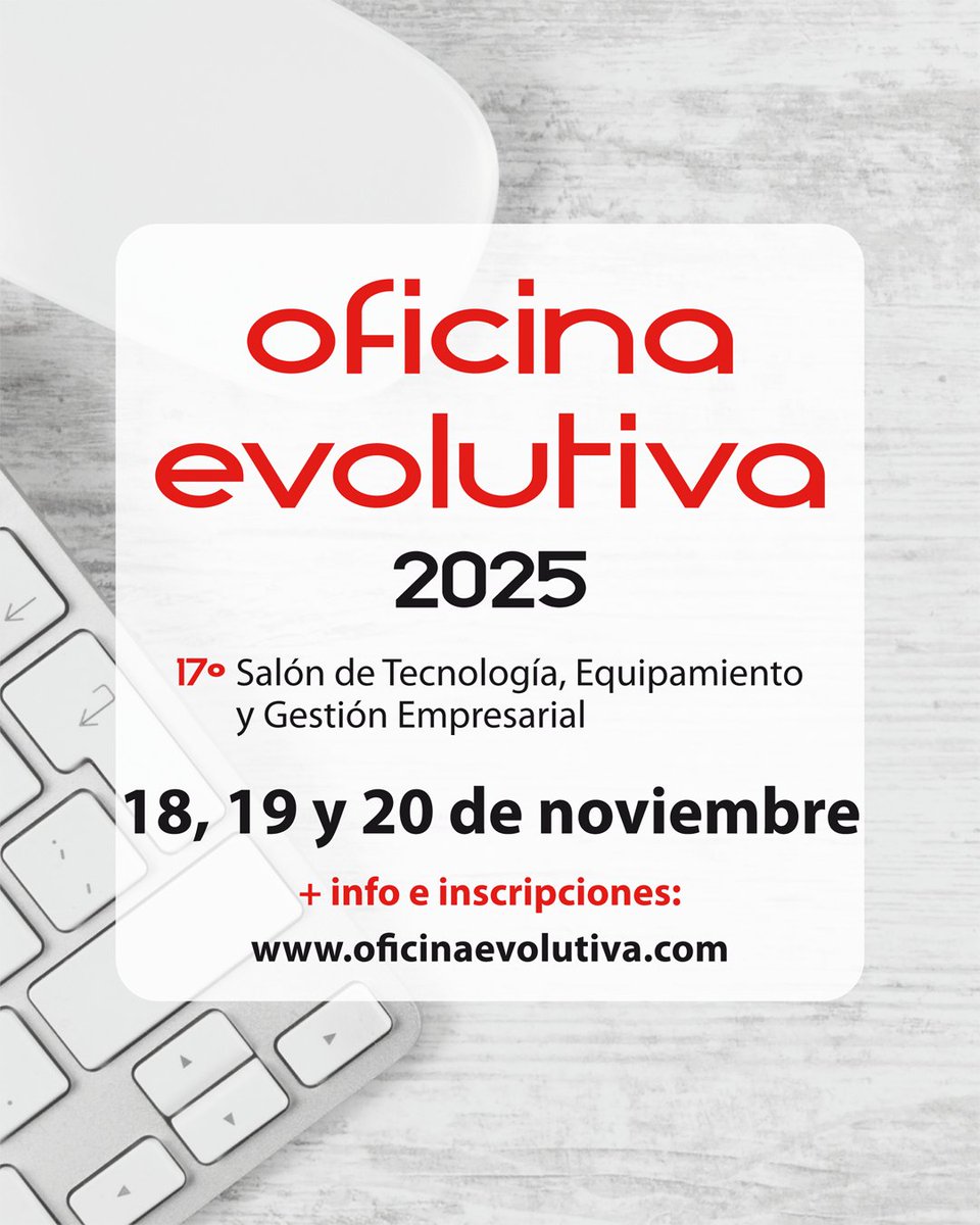 GrupoPancorbo's tweet image. 📢Ya podemos confirmar las fechas de #OficinaEvolutiva25

¡Os esperamos del 18 al 20 de nov en el showroom de @estilomob para mostraros lo último en tecnología y equipamiento para espacios de trabajo!

#informática #impresión #ciberseguridad  #software #comunicaciones #mobiliario