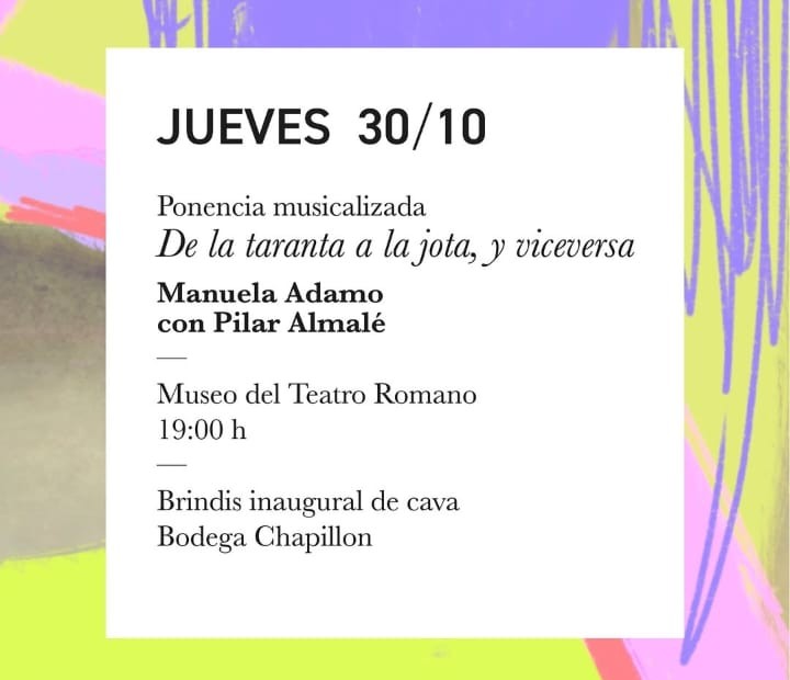 🎻🩰Hoy comienza el Festival de Mujeres en la Música Antigua de #Zaragoza (FEMMAZ) con  la ponencia “De la taranta a la jota y viceversa”, un viaje musical guiado por la historiadora y folclorista Manuela Adamo y la violagambista y creadora Pilar Almalé.
ℹ️n9.cl/bz3mv8