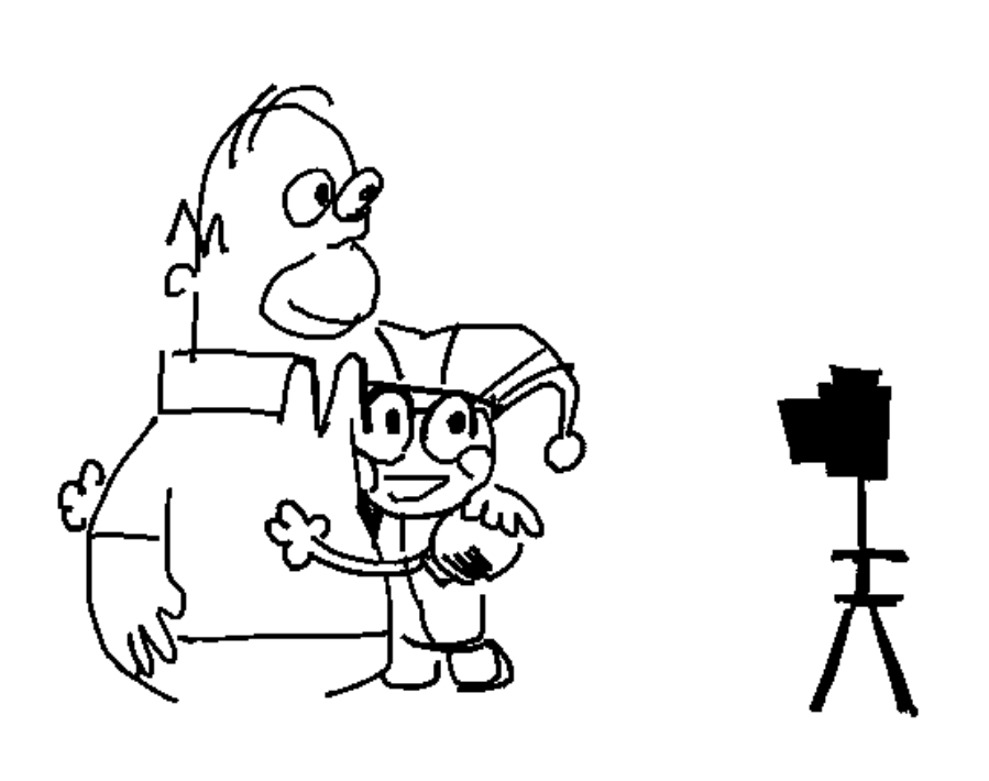 some_ape's tweet photo. homer and pomni https://t.co/7aS3Ycg2vH