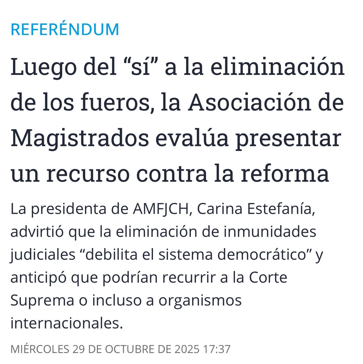 Los jueces siempre a contramano de la sociedad.