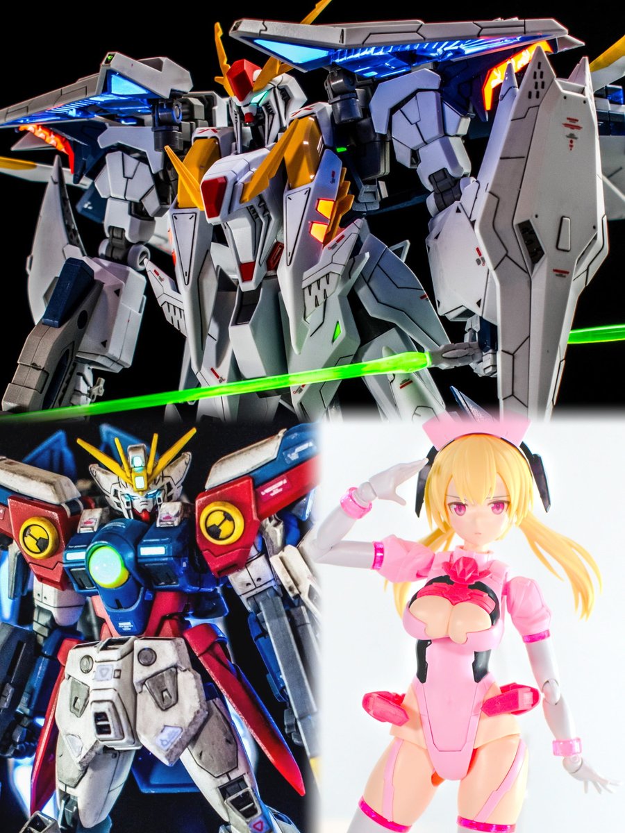 #今月作ったプラモ晒そうぜ 
HGガンプラ2、美プラ1作りました！
【お知らせ】
 👉 11月からはXの表示名を『pocky』から別の名前に変更する予定です！🆕

 よろしくお願いします😊✨

#プラモデルライフ