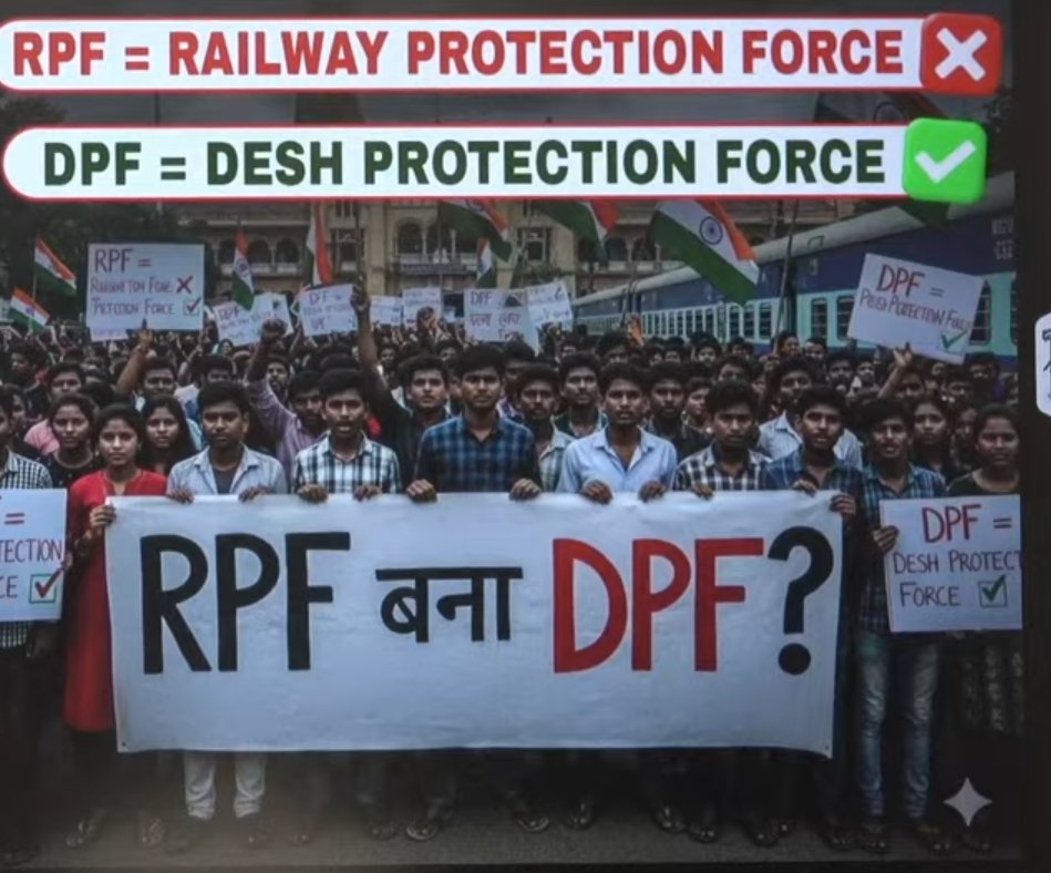 MPAdhikariPath's tweet photo. RPF भर्ती पात्रता बदलकर युवाओं को निराश किया जा रहा है।
पहले पात्रता Height: 165cm | Age: 25 वर्ष
अब Height: 170cm | Age: 23 वर्ष

आखिर हम बेरोजगारों से किस जन्म का बदला ले रही है ये सरकार...??

पुराने मानक यथावत रखे जाए...🙏

#Justice_For_RPF_Aspirants https://t.co/PnJOFSglui