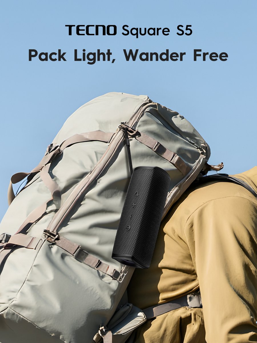TECNOMobile254's tweet image. Adventure hits different when your beats tag along!

Go anywhere, vibe everywhere with TECNO Square S5.

#AIoT #TECNOAIoT #TECNOAI #TecnoKenya #tecnoxafcon2025