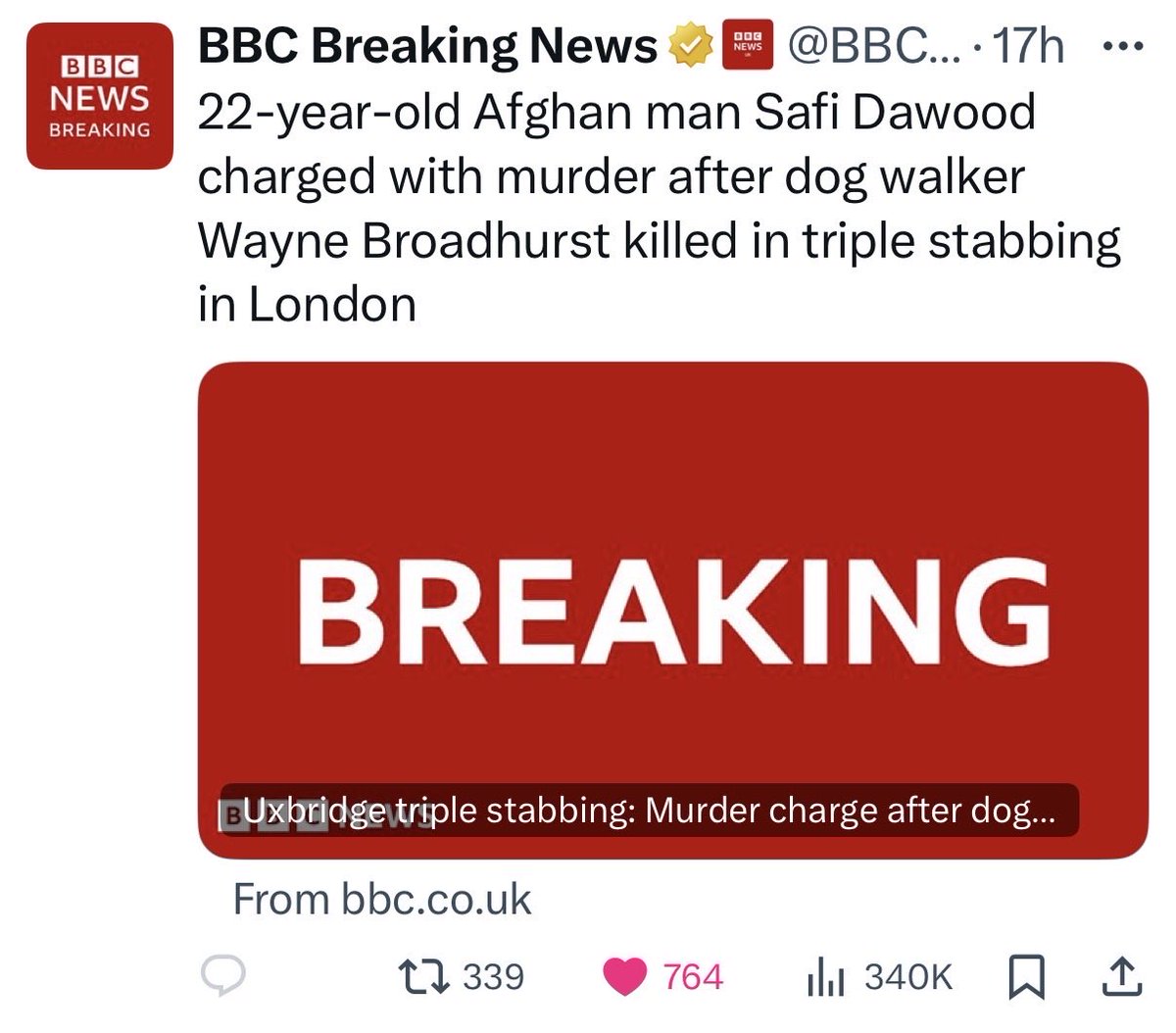 This perfectly sums up the <a href="/BBCBreaking/">BBC Breaking News</a> <a href="/BBCNews/">BBC News (UK)</a>… turning off comments so as no one can have their say. At least they have posted it… nothing from <a href="/ukhomeoffice/">Home Office</a> or <a href="/Keir_Starmer/">Keir Starmer</a> … no surprise there!