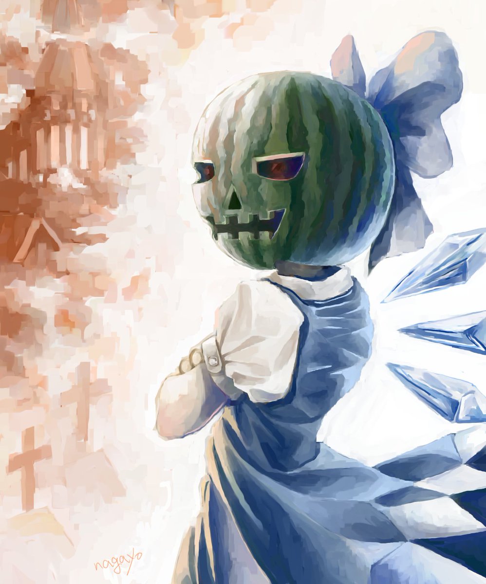 kuro_5515's tweet photo. Halloween！
#チルノ
#東方Project
#ハロウィン https://t.co/x7ah7TXz26