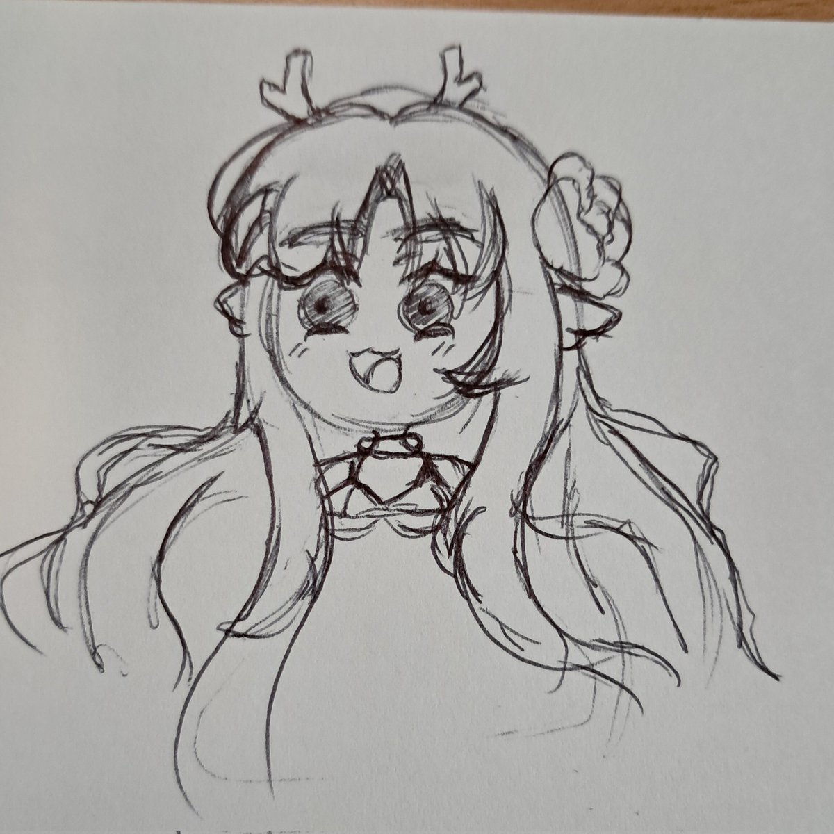 Wobbly sketch.  owo
Lobelia auf der Timeline zu haben ist soo motivierend 💌🥹