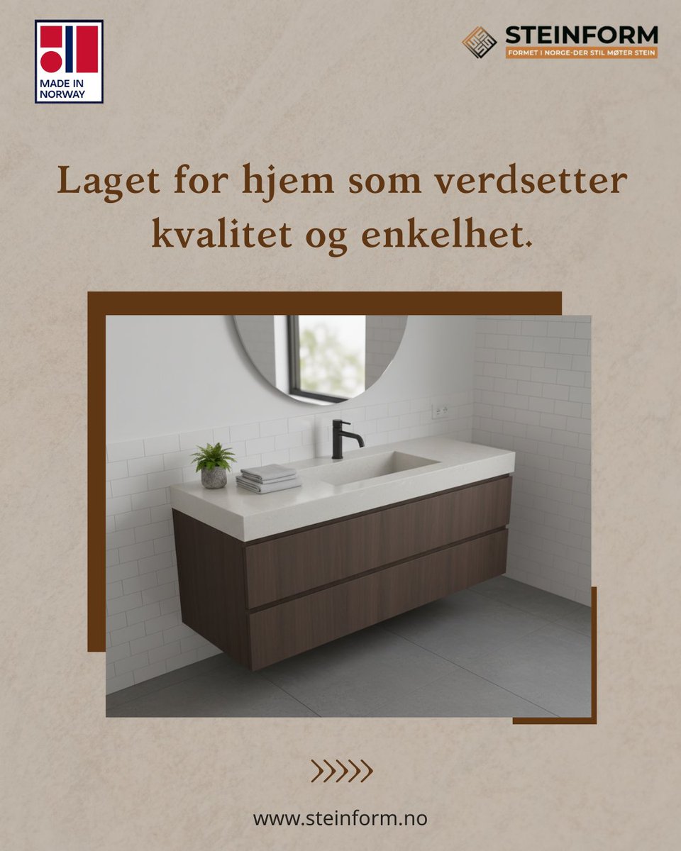 Steinformnorway's tweet image. Steinform servantene kombinerer holdbarhet og tidløs skandinavisk estetikk – laget for hjem som verdsetter kvalitet og enkelhet.

besøk: steinform.no

#Steinform #Servant #Interiørdesign #SkandinaviskDesign #Steinvask #HjemOgInteriør #Norge