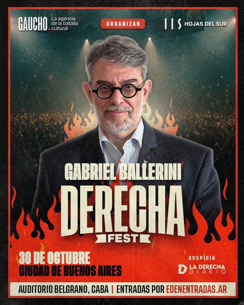 HOY ES EL DÍA DEL EVENTO MÁS IMPORTANTE DE LA DERECHA.

<a href="/DerechaFest/">Derecha Fest</a> 
#derechafest2025