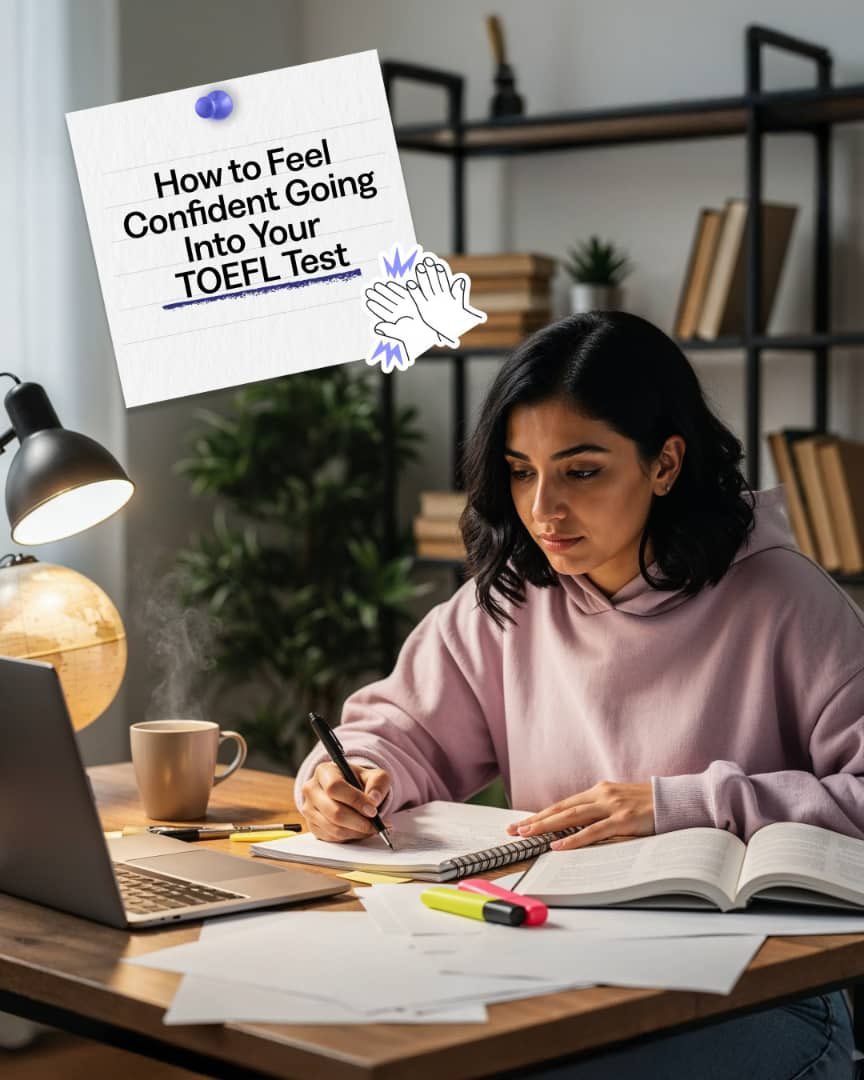 TOEFLAfrica's tweet image. Feeling nervous before your TOEFL test? You’re not alone.

The secret to confidence isn’t perfection, it’s preparation. From mini tests to tracking your progress, small habits can make a big difference on test day.

 Link in bio.
.
.
.
.
#TOEFL #TOEFLPrep #StudyTips #TOEFLTest